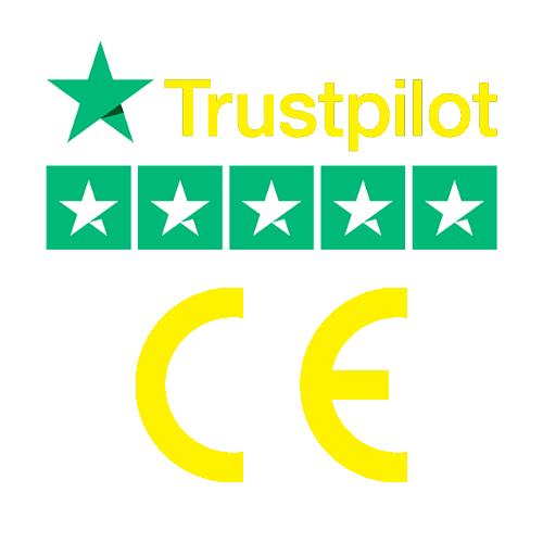 5 Stjärnor Trustpilot. Alla våra produkter är CE-certifierade, EU Godkända och barnsäkra